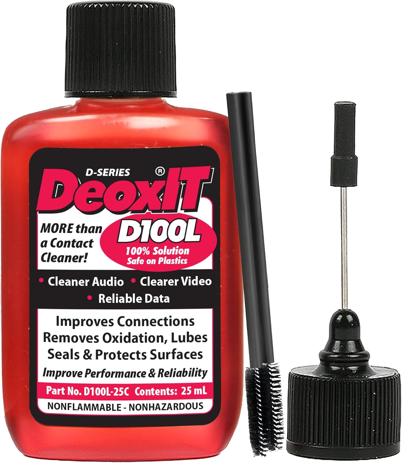 Caig Laboratories DeoxIT D100L-25C front view bottle