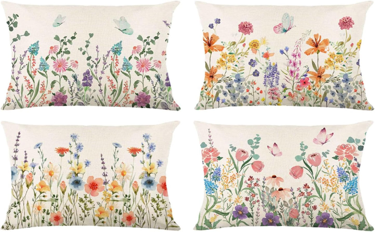 ONFAON Christmas Decorations - Christmas Pillow Covers 18x18 Set of 4, Holiday Christmas Decor Home Sofa Couch Cushion Indoor Decorations - Image 11