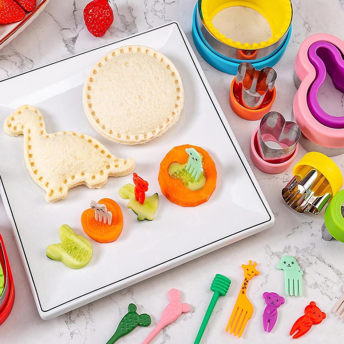 Nifogo kitchen tool set with cleaning brush and accessories
