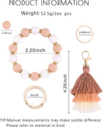 Donouzair silicone key ring bracelet worn on wrist