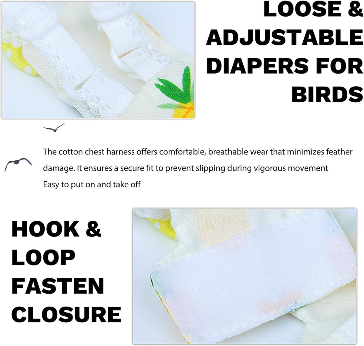 Waterproof inner layer lining of the cockatiel clothes flight suit demonstrating leak protection.