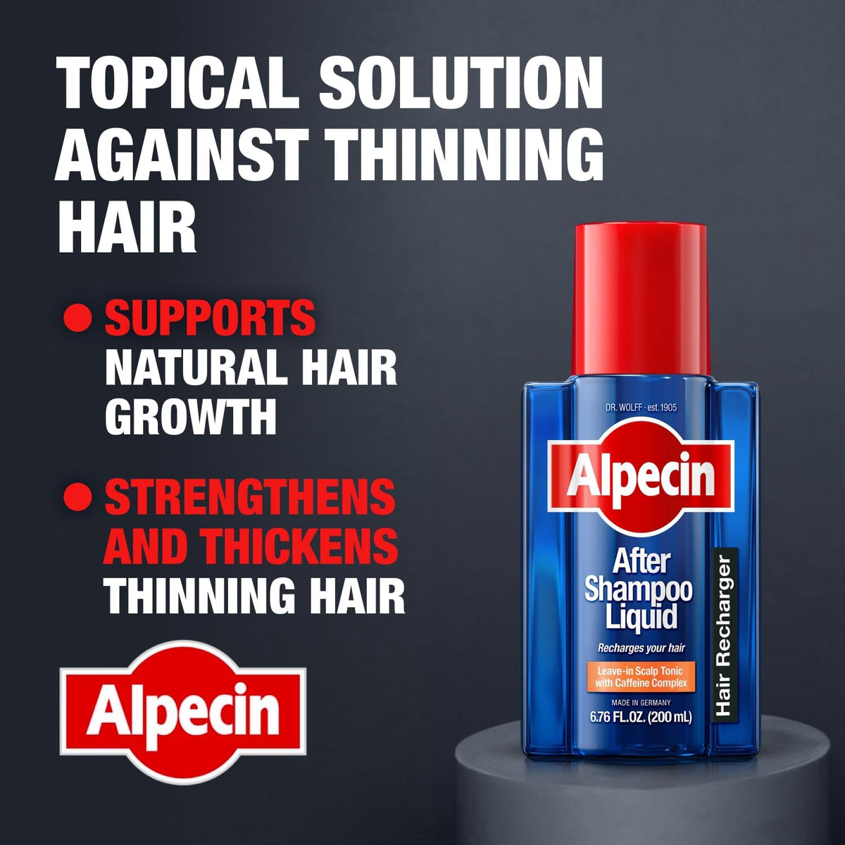 Alpecin scalp tonic dosage tip nozzle detail