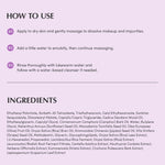 Eqqualberry purple rice cleansing oil lifestyle product display