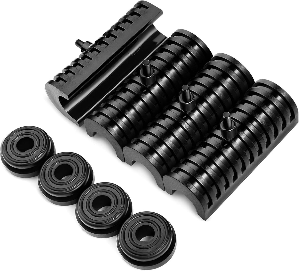 Amazicha rubber mounts support cushion kit front view showing four grommets and four cushions