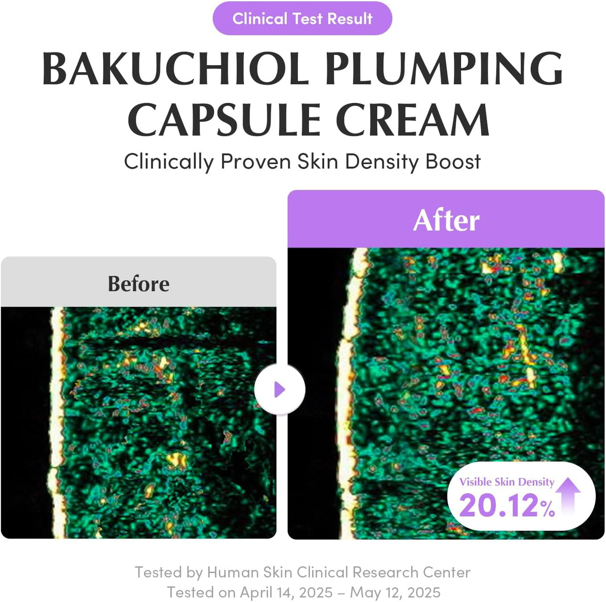 EQQUALBERRY Bakuchiol Plumping Capsule Cream texture displaying melting microcapsules