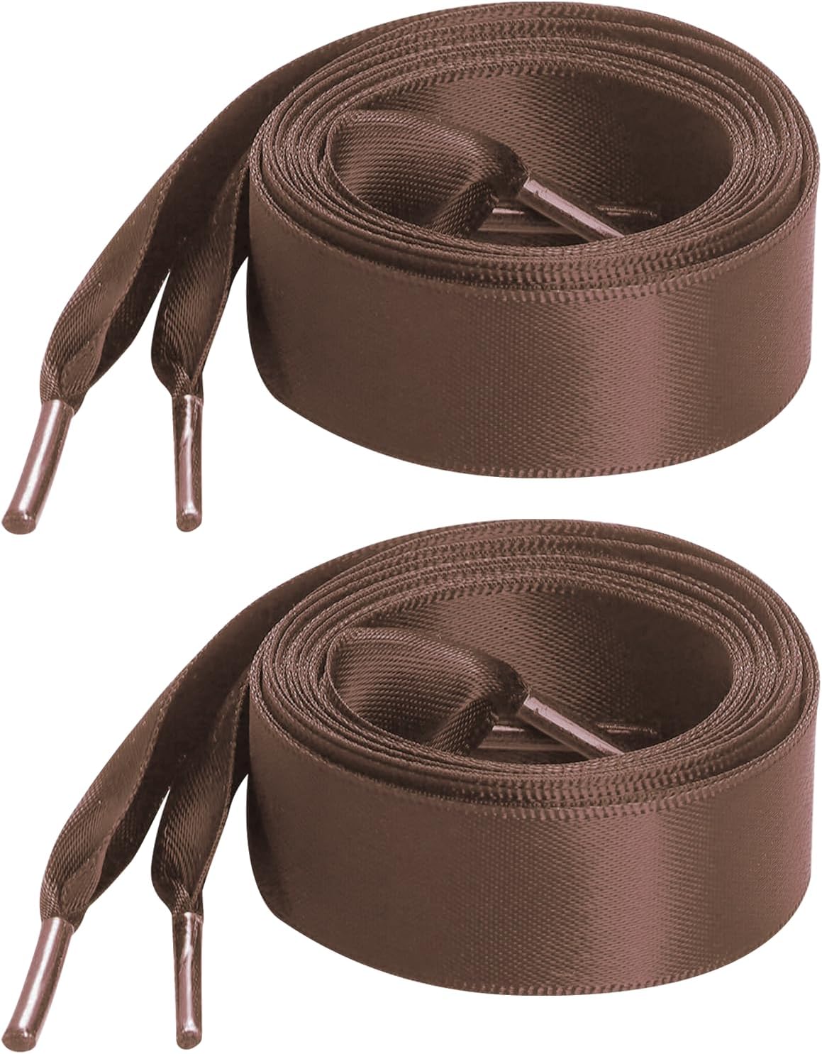 Marrywindix 2 Pairs 47" Flat Satin Ribbon Shoelaces Silk Shoestring Wide Shoe Laces for Sneaker Skate Shoes Boots Sport Shoes - Image 9