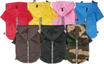 Puppia Camo Dog Rain Jacket side angle