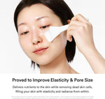 Abib Korean skincare overnight wrapping mask transparent film drying phase