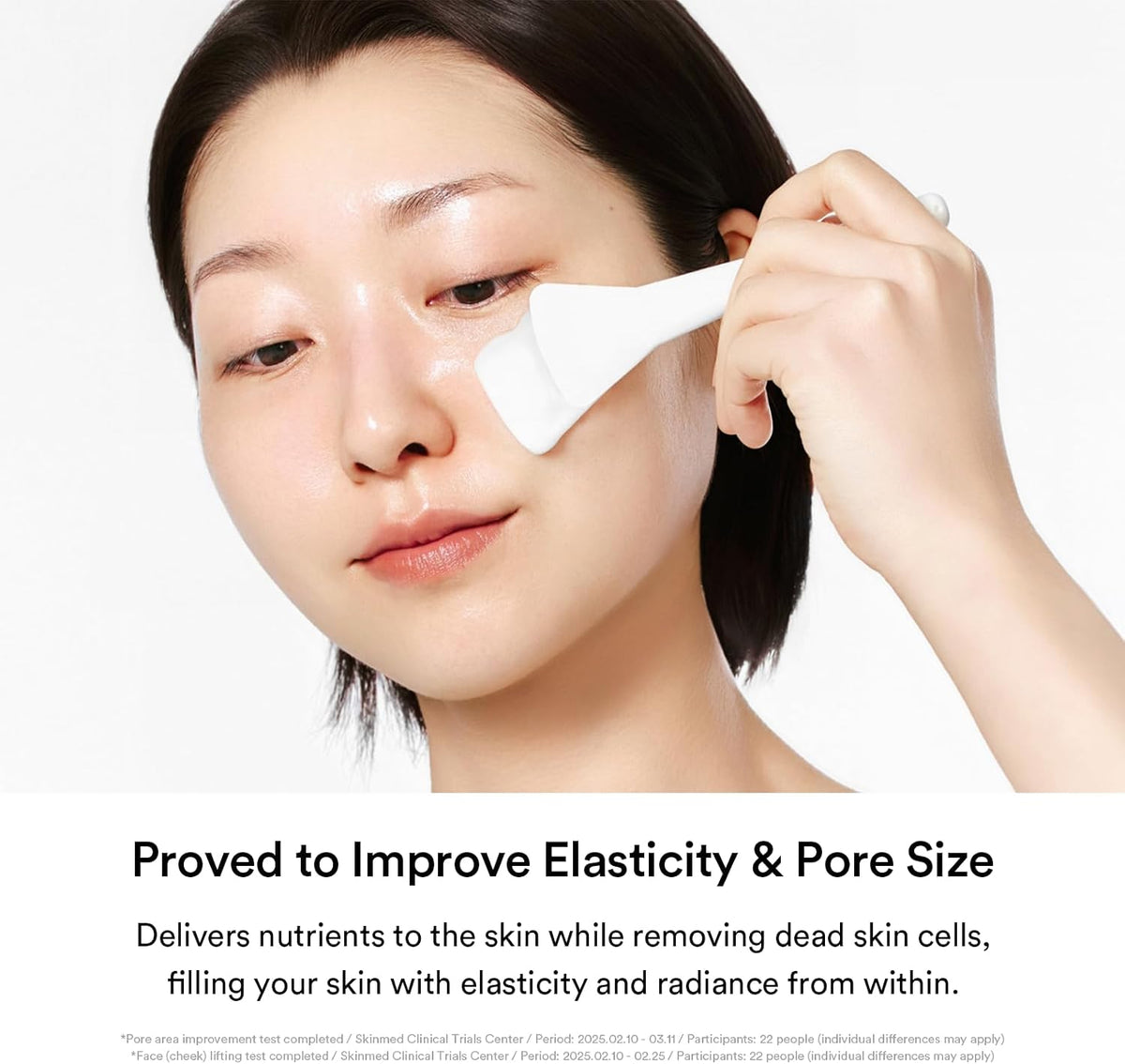 Abib Korean skincare overnight wrapping mask transparent film drying phase