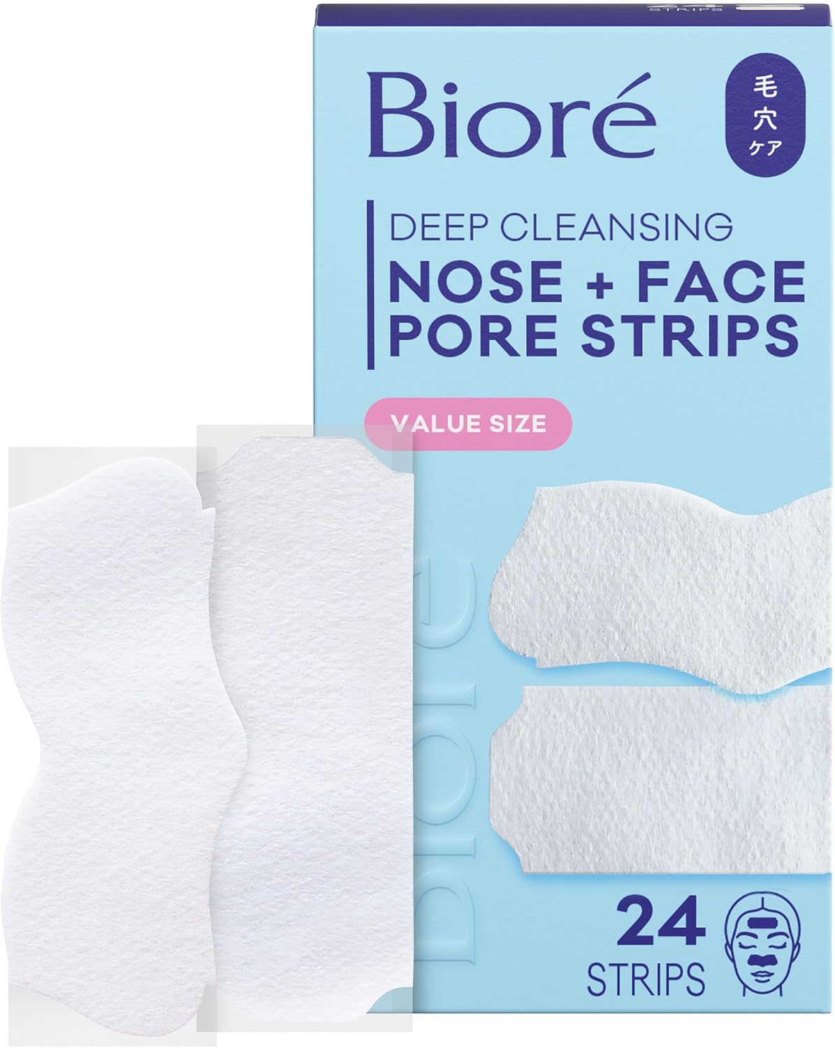 Biore Nose and Face Deep Cleansing Pore Strips front packaging view