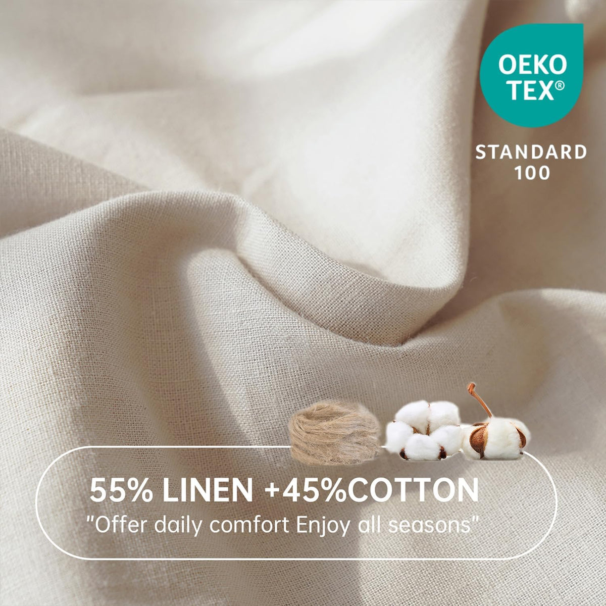 King size mattress cover folded showing texture