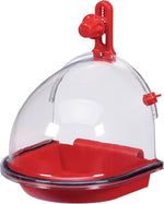 JW Insight bird bath installed on cage door