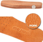 Absorbent Ultra Thin Pigskin Leather Insoles for Stinky Feet-Foot and Shoe Odor Inserts for Shoes-Cinnamon Inserts and Flats for Sweaty Feet and Hyperhidrosis (4 Pair (Pack of 1)) - Image 4