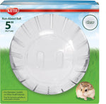 Kaytee five inch hamster ball showing internal gripping ribs