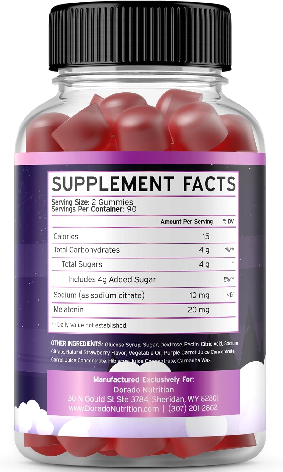 Close up view of the vegan thyroid support gummy texture