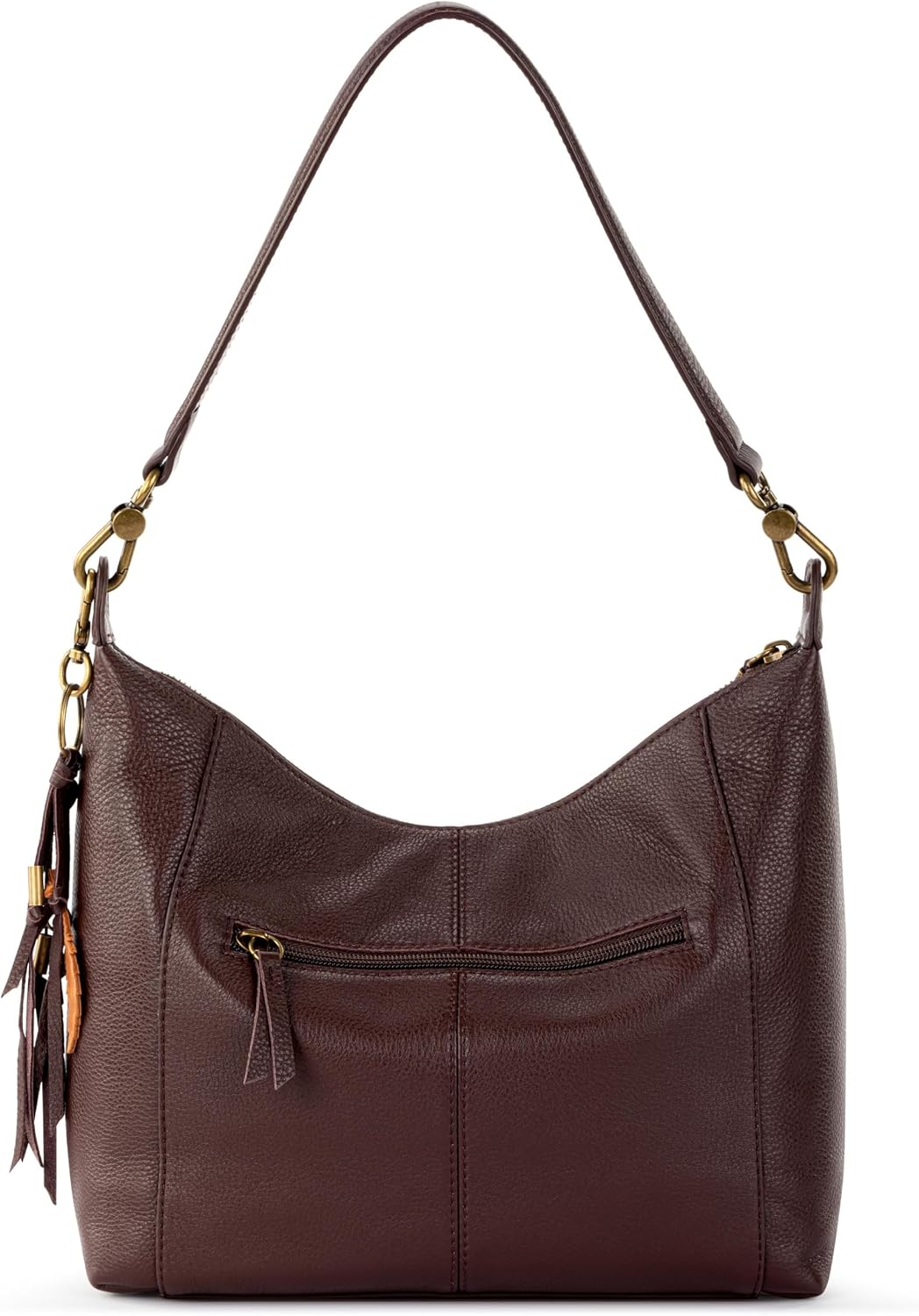 The Sak Alameda hobo bag exterior front phone pocket