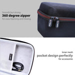 L LTGEM travel storage bag displaying inner mesh pocket for accessory cables