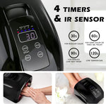 Linssy black gel nail curing machine with timer buttons
