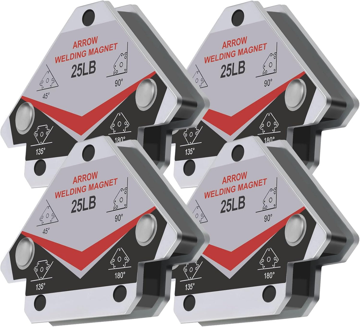 GUTIMORE 55LB Welding Magnet 3pcs,Magnetic Arrow Holder and Clamps, 45 90 135 Degree Angle Holding Magnet, Holding Power Welding Accessories - Image 10
