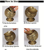 K Cool indoor outdoor smoking ashtray lifestyle tabletop placement
