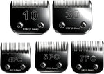 Side view of the black ceramic dog trimmer replacement blade profile.