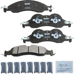 Bendix front brake pads angled perspective shot