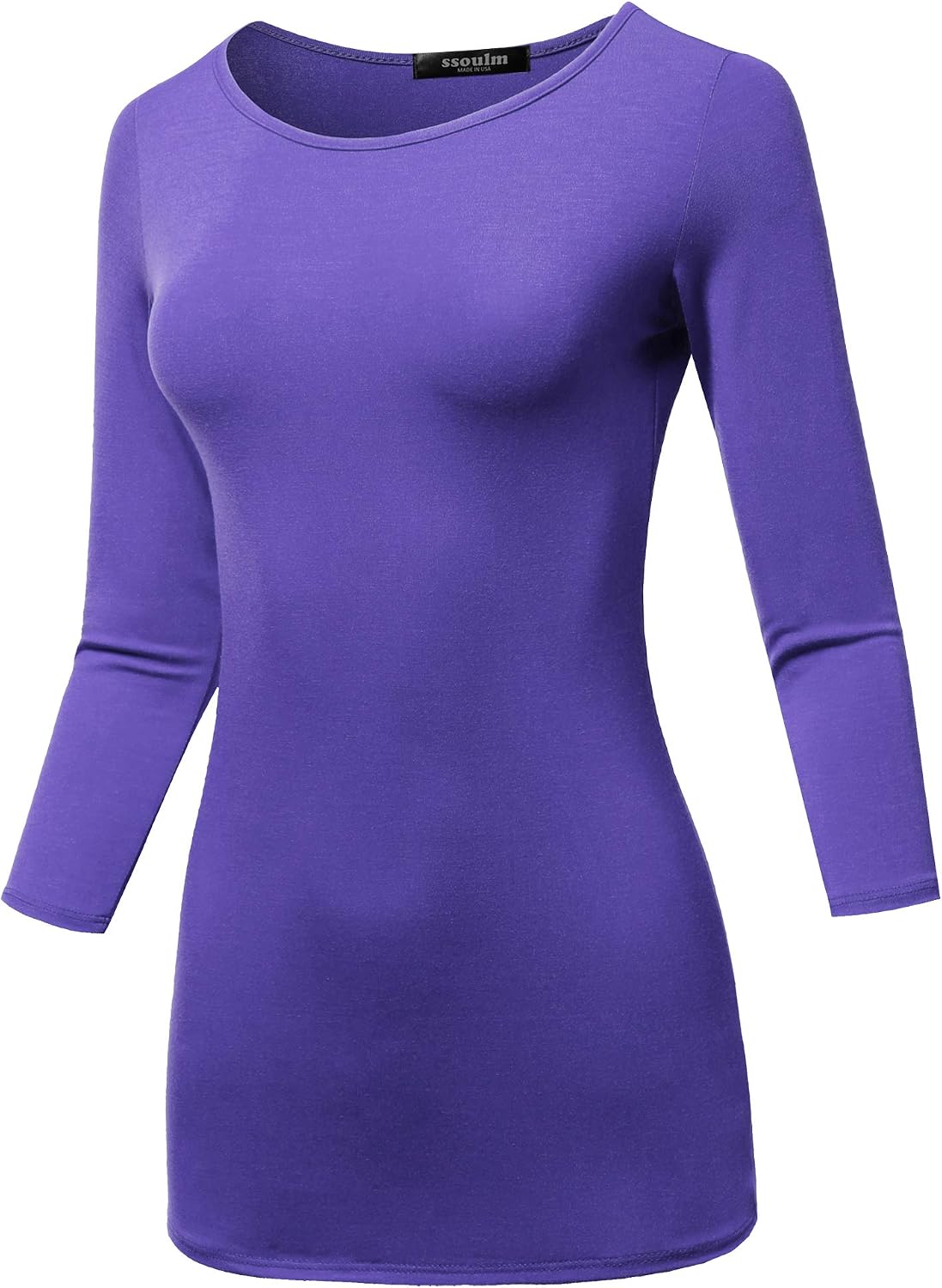 SSOULM slim fit stretch top side profile