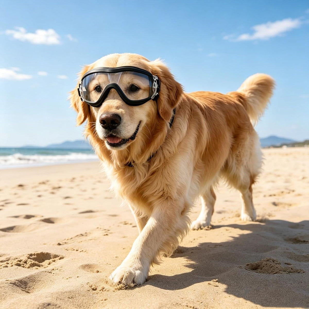 Packaging and complete NAMSAN dog goggles set