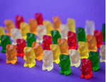 Haribo Gummy Candy party size bag showing the convenient top zip lock seal for freshness