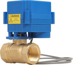HFS brass fluid control valve side profile