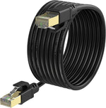 YixGH Cat8 Ethernet Cable 150ft front view showcasing high speed LAN cord