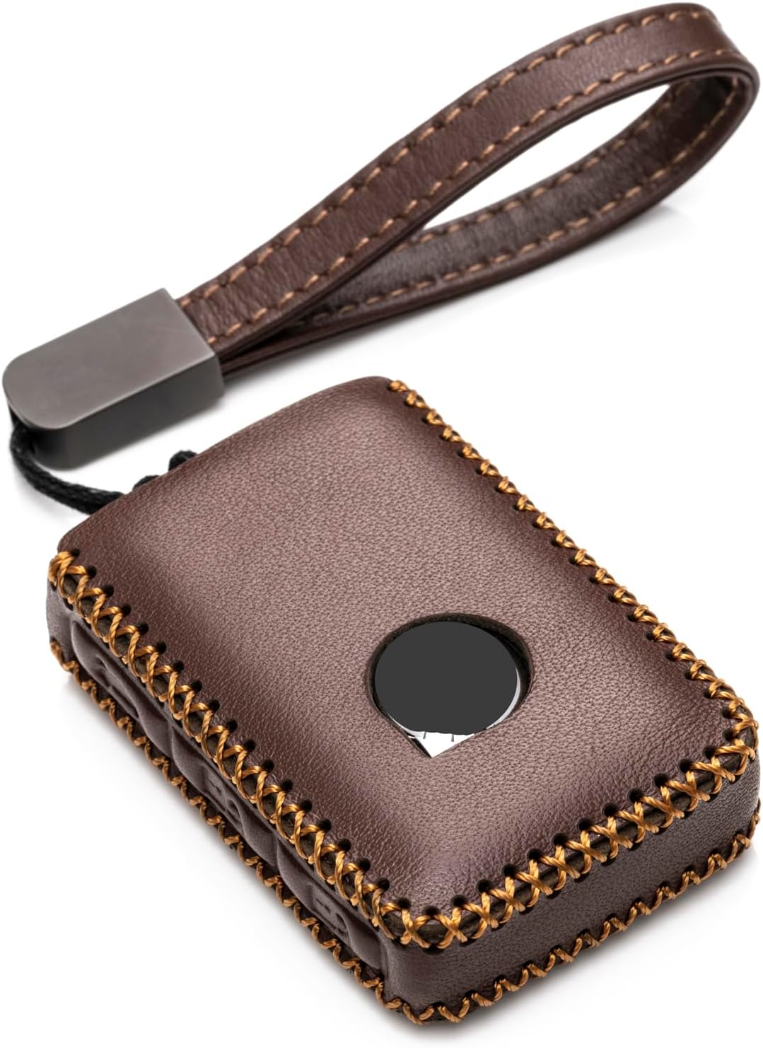 Vitodeco genuine leather smart key fob case front view