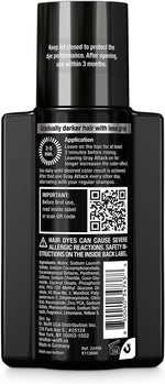 Alpecin Gray Attack shampoo back label showing ingredients and instructions