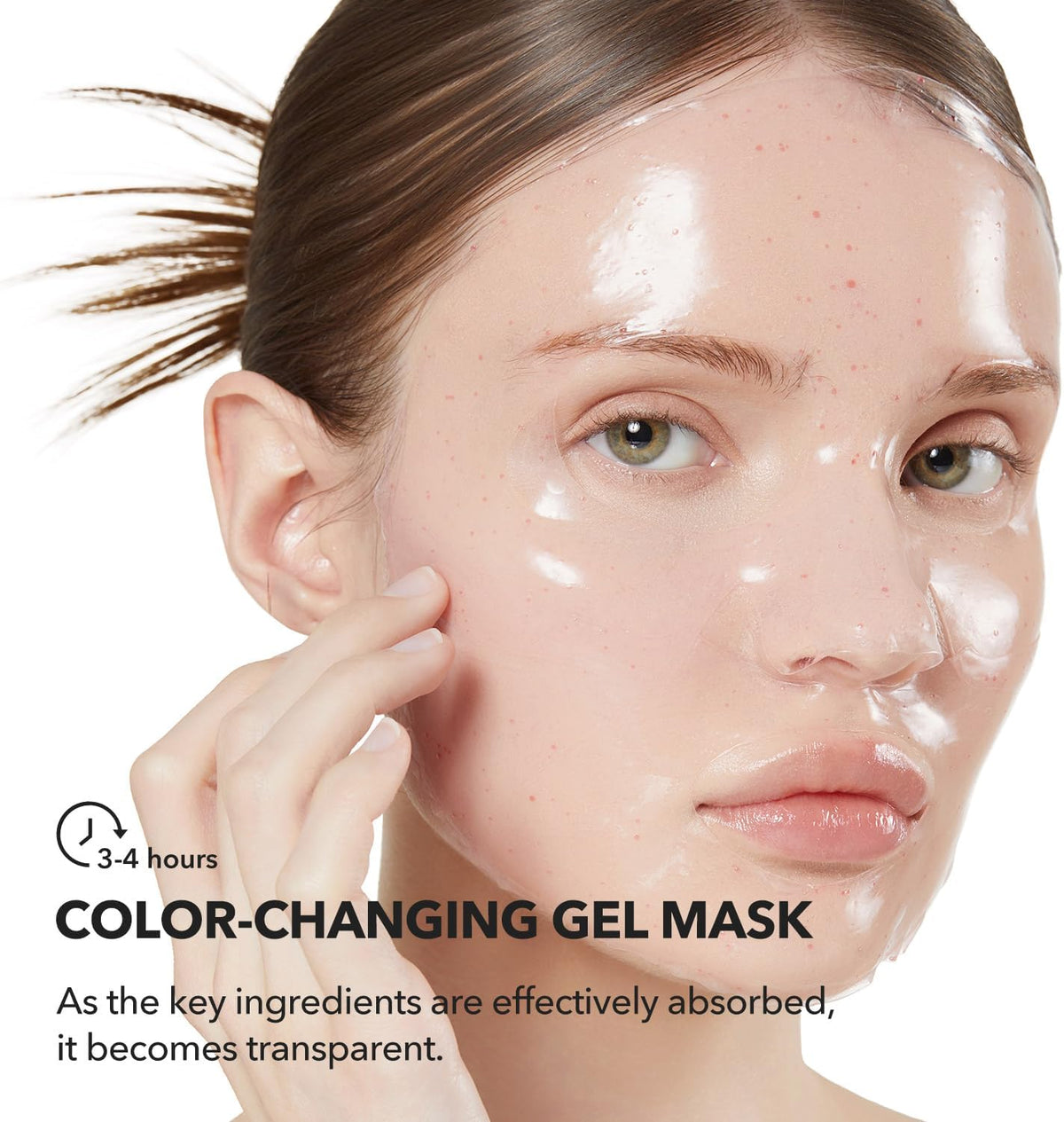 Authentic USA imported Aprilskin pink capsule gel mask set box contents overview.