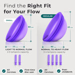Carecup reusable menstrual disc with storage bag