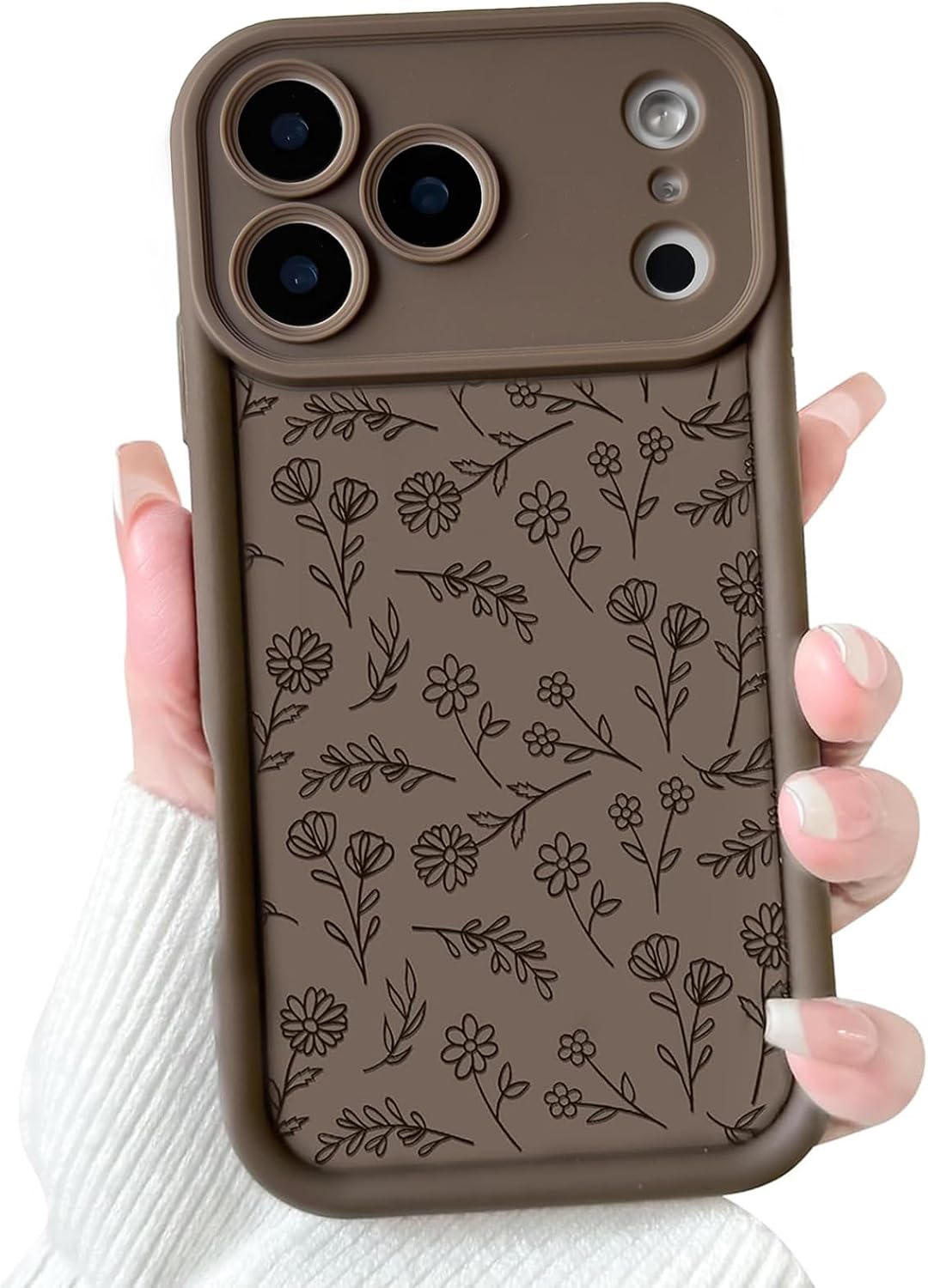 NITITOP for iPhone 12 Pro Case Cute Flower Floral - Black | Leaves, Precision camera cutouts, For girl woman, Slim fit, Soft TPU, Shockproof, Waterproof - Image 14