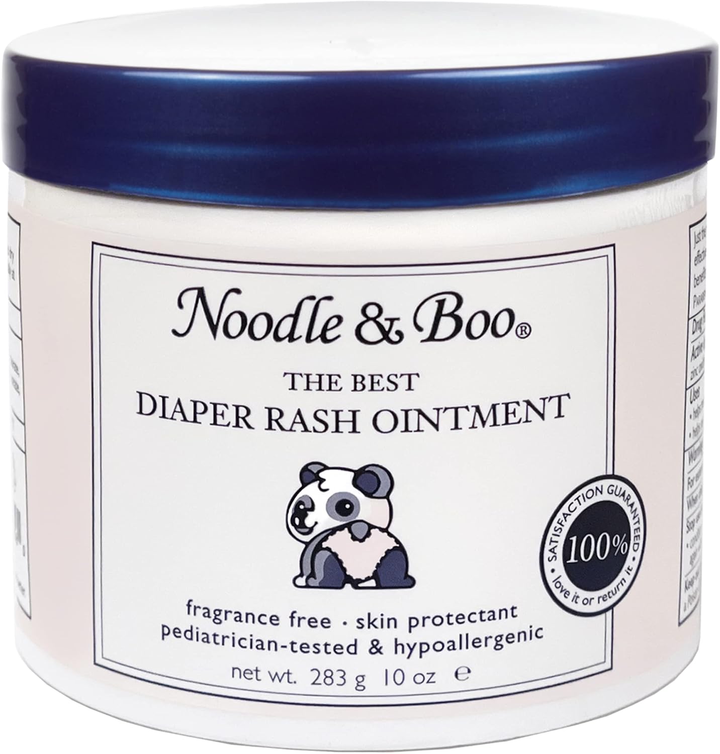 Noodle & Boo Diaper Rash Ointment with 12.5 percent zinc oxide for infant skin
