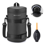 K&F CONCEPT Camera Lens Pouch Case, Waterproof Zipper Lens Protective Bag, Shockproof All-round Camera Lens Carry Bag for DSLR SLR Lens Size Below 3.3" x5.7" (D x H) - Image 9