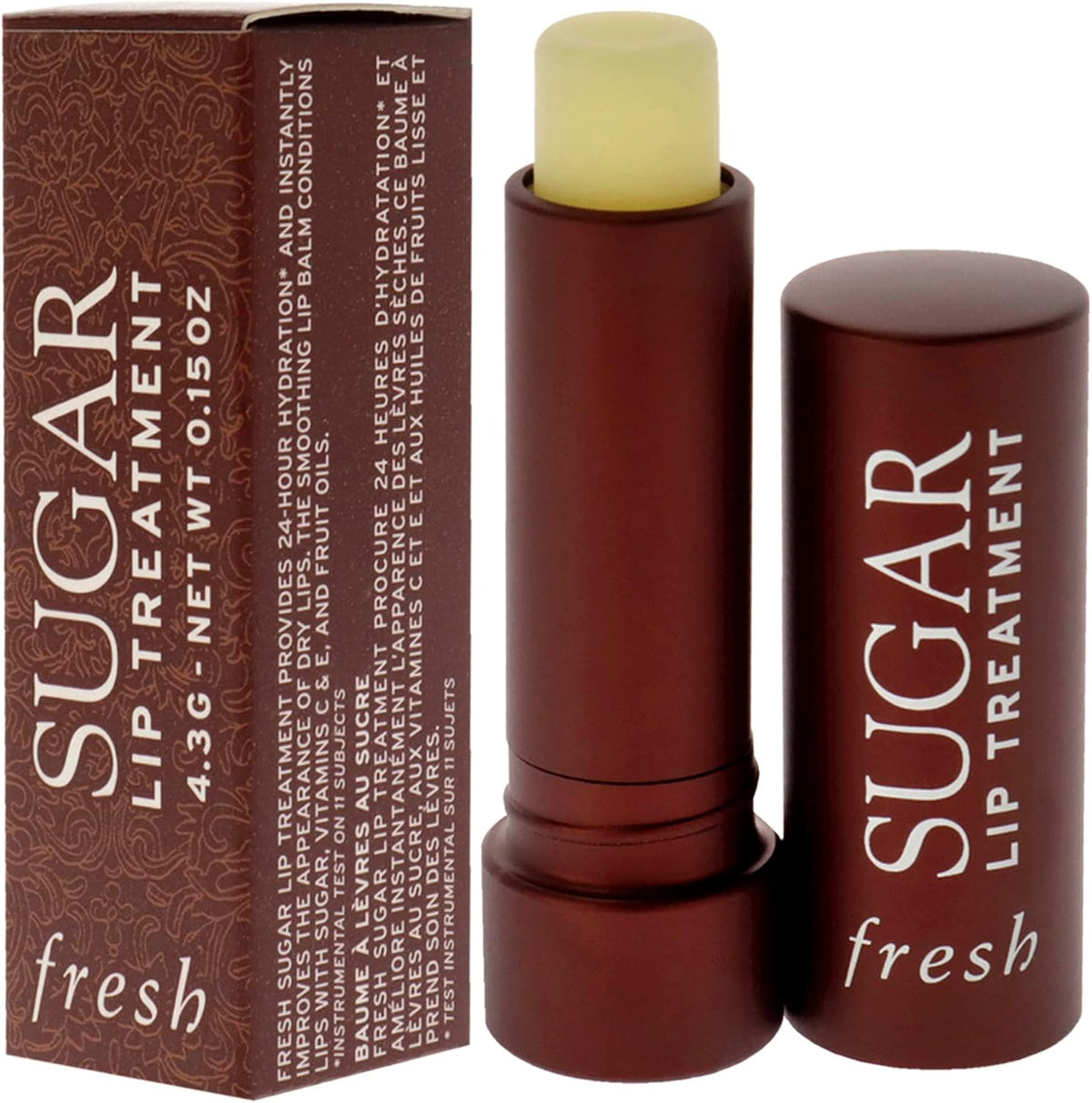 Fresh Sugar Lip Treatment moisturizing stick texture close up view