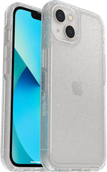 OtterBox Symmetry Clear iPhone 13 Case front view with stardust sparkle design