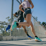 Topo Athletic Atmos side profile showing high stack cushioned sole