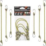 Keeper mini bungee cords demonstrating stretching flexibility