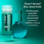 Bliss Clear Genius Clarifying Toner Serum packaging side profile