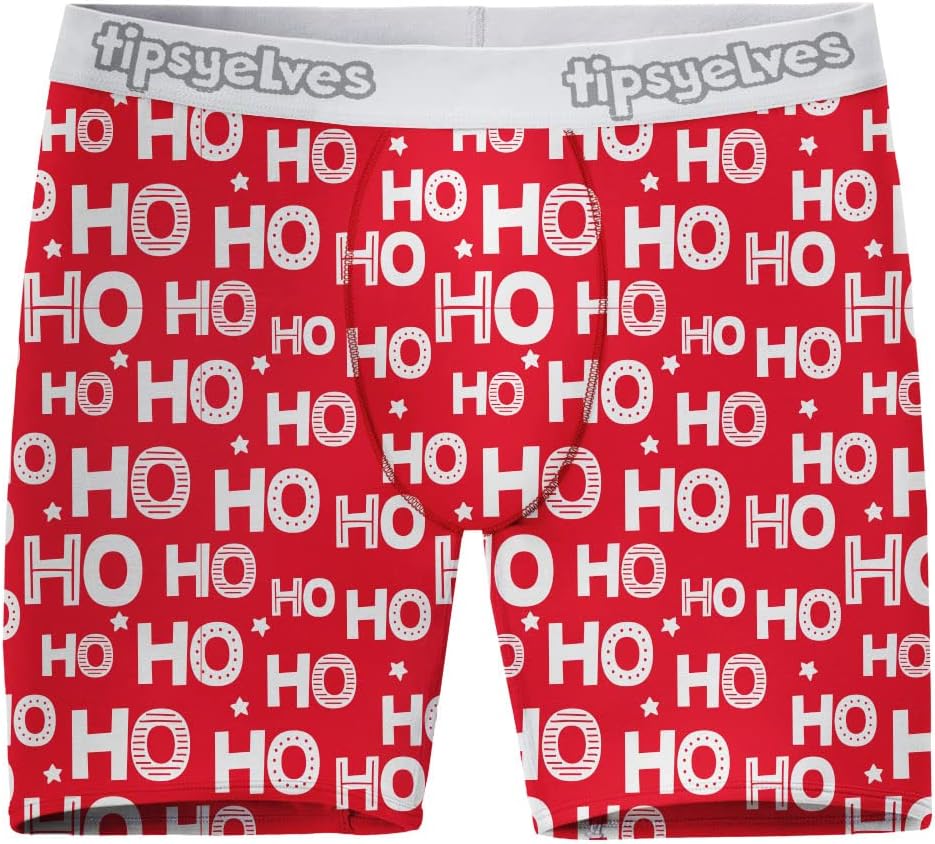 Lifestyle flat lay of Tipsy Elves Christmas underwear