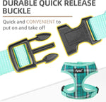 Pupteck no pull dog vest harness chest strap adjustment view
