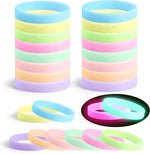 Lesnala glow in the dark silicone bracelets front view