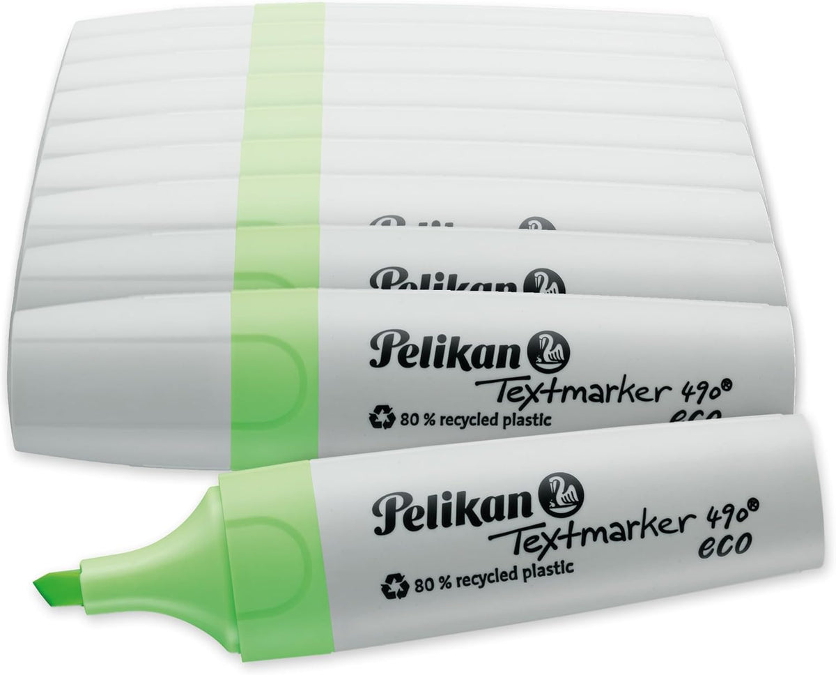 Pelikan Highlighters 490 eco Neon Orange Pack of 10 in Folding Box - Image 9