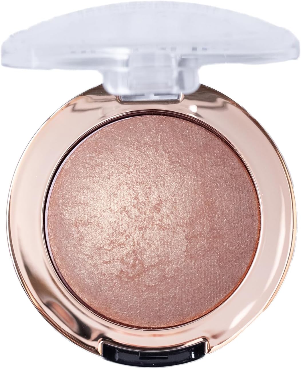 Milani Baked Highlighter Rosa Italiana open compact showcasing powder texture