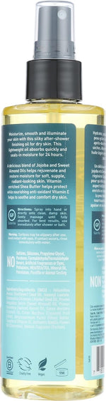 Desert Essence body oil spray ingredients and benefits label