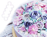 Plastic flower cutter for baking and pastry